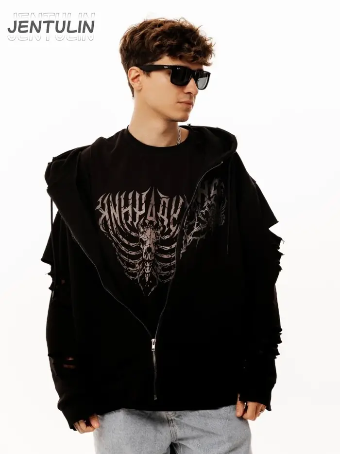T-shirt Homme Oversize Streetwear Harajuku 5opka « Неудачник » Imprimé Graphique Rétro Hip Hop Esthétique Goth Y2K Manches Courtes