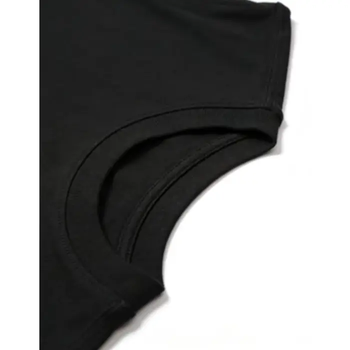 T-shirt unisexe en coton noir