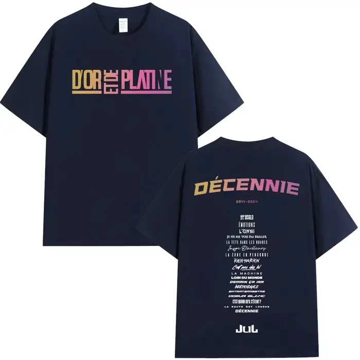 Rappeur Jul graphique T-shirt hommes femmes vêtements mode Hip Hop T-shirts décontracté haute qualité coton à manches