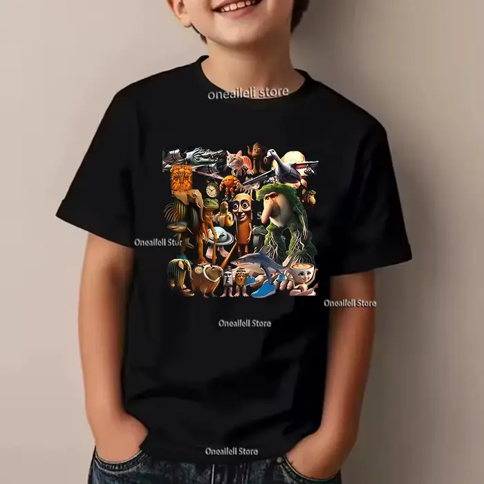 Été italien Brainrot enfants T-shirt drôle Tralalero Tralalas Tung Sahur manches courtes Bombardiro Crocodile Cappuccino garçon hauts