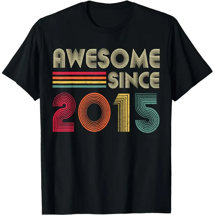 11e anniversaire 11 ans fille garçon 2015 t-shirts hommes pur coton Humor Streetwear t-shirt à manches courtes unisexe vêtements amples