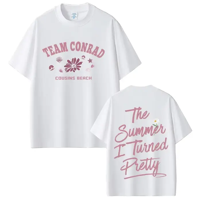 TV jouer l'été je transformé jolie équipe Conrad Cousins plage Double face impression T-shirt hommes femmes mode décontracté Vintage t-shirts