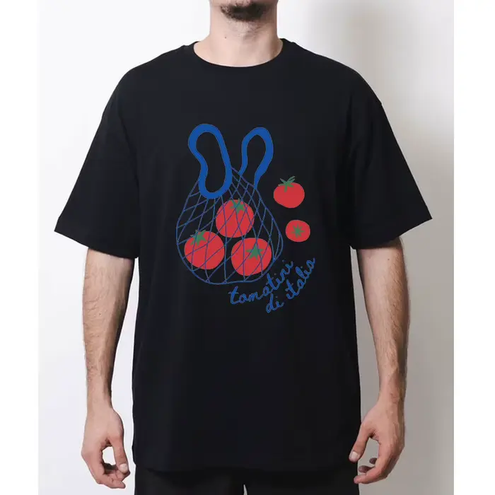 T-shirt en coton à col rond pour femme et homme