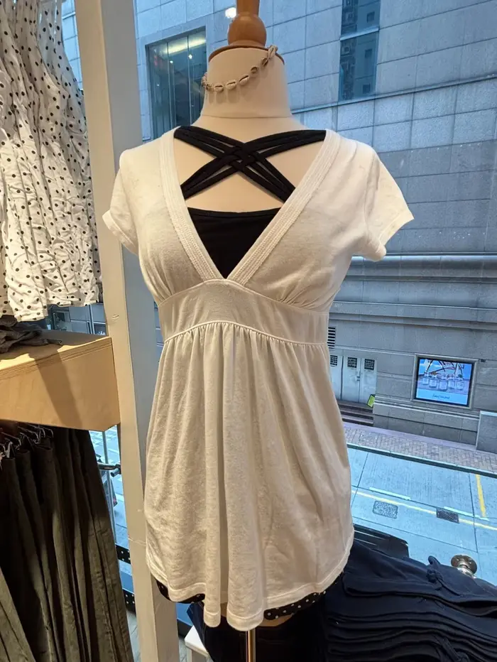 T-shirts longs blancs pliables pour femme