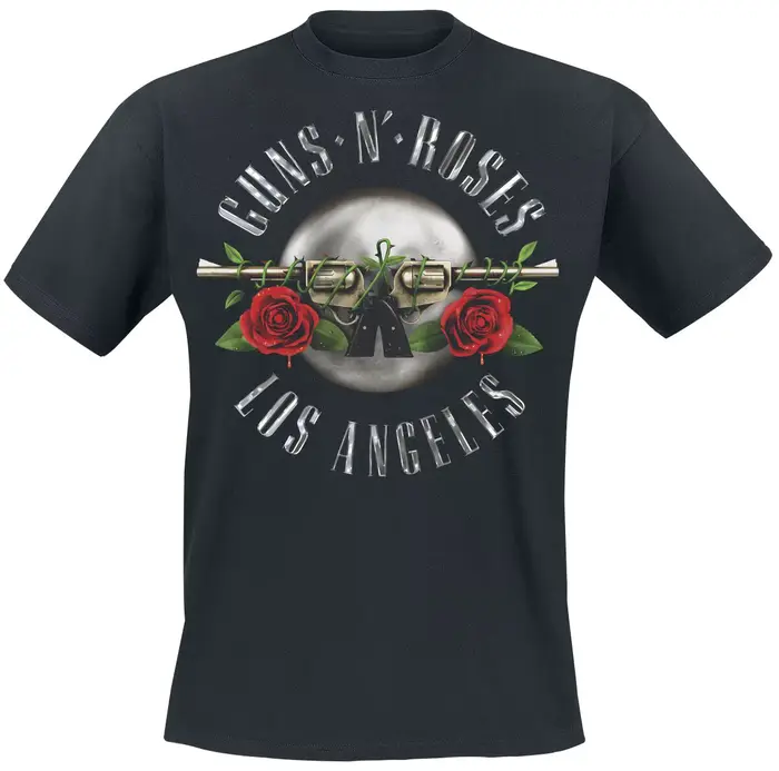 T-shirt rétro Guns N' Roses en coton pour hommes et femmes, Streetwear d'été