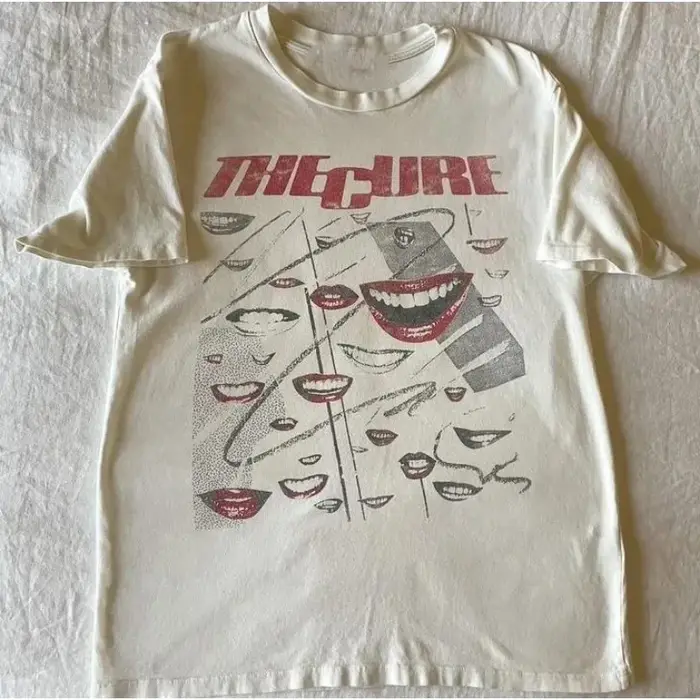 T-shirt The Cure Band, T-shirt à motif de groupe des années 90