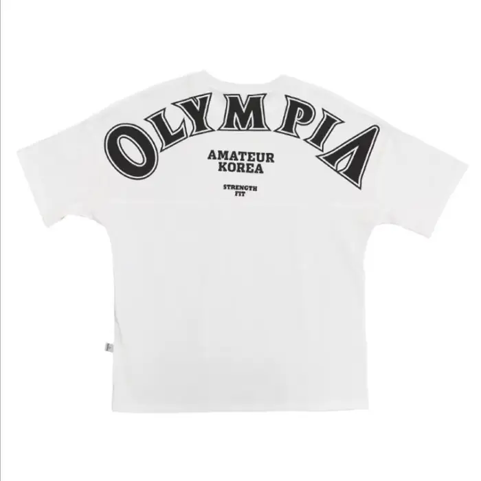 OLYMPIA T-shirt de sport en coton pour hommes, T-shirt de course à manches courtes, T-shirts d'entra