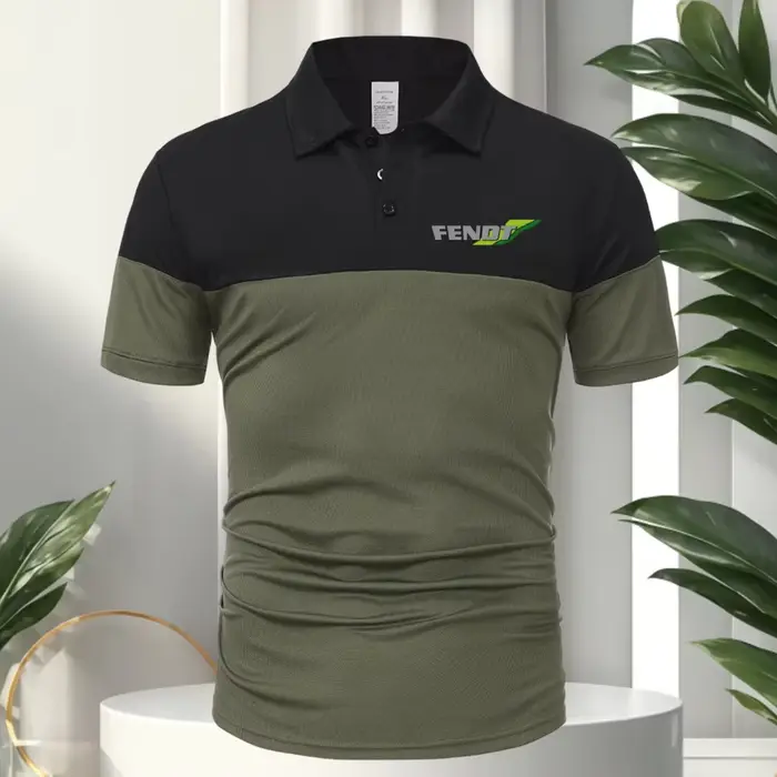 FENDT T-shirt classique à manches courtes pour homme