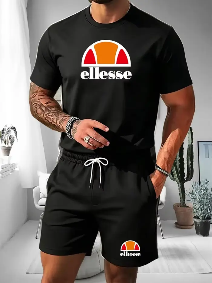 Ensemble d'été 2026 pour homme : T-shirt à manches courtes et short de sport décontracté pour l'extérieur