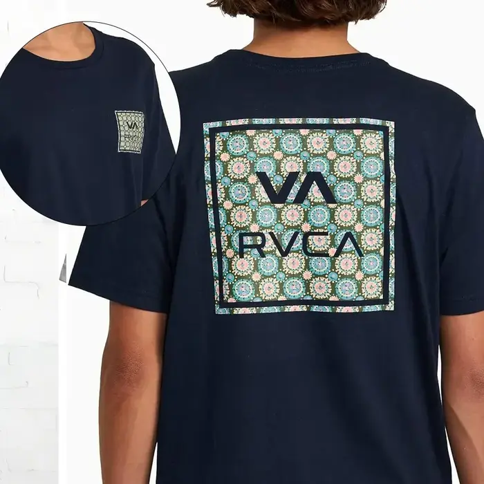 RVCA hommes graphique à manches courtes col rond t-shirt coton rétro rue mode