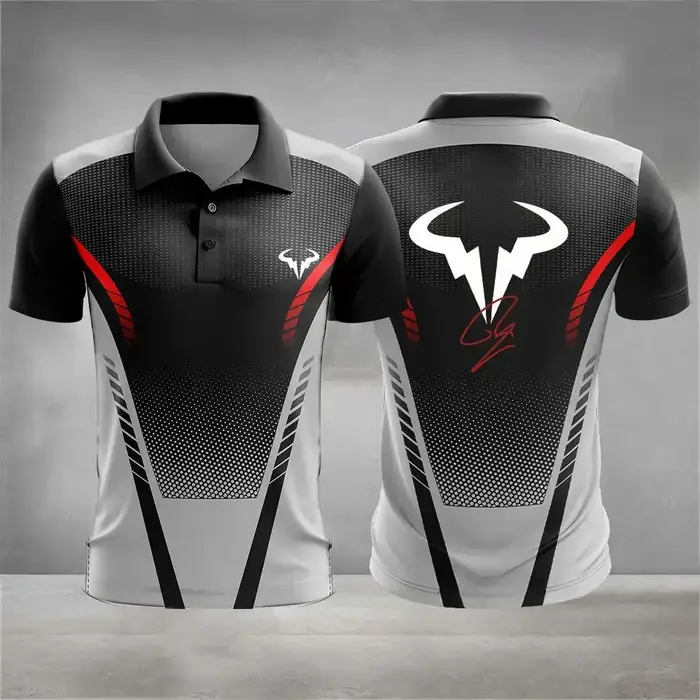 Nouveau Polo Homme Été 2026 – Tendance, Confortable, Doux et Respirant avec Motif Imprimé 3D