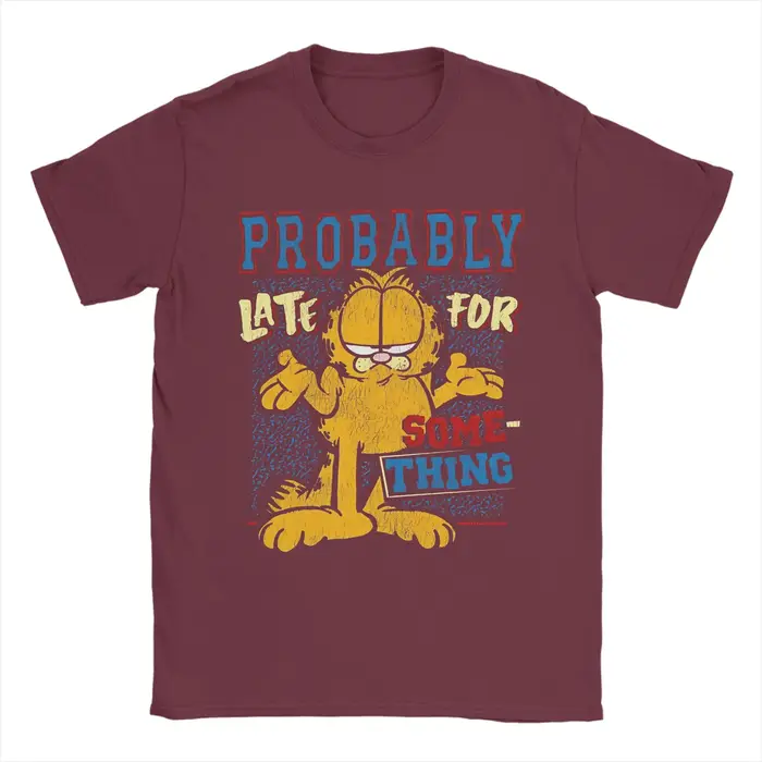 T-shirt Garfields Probablement en retard pour quelque chose