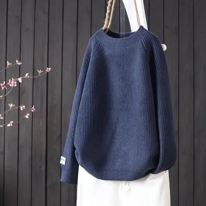 Pull en cachemire pour femmes 2025 tendance Style coréen col rond mode épais Crochet hauts vêtements