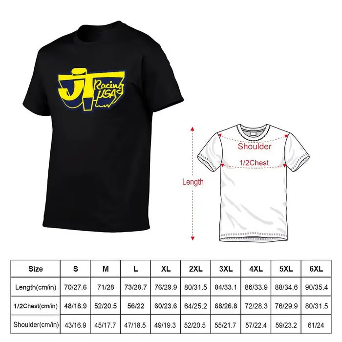 JT Racing-T-shirt BMX pour homme, vintage, jaune/bleu, Old School, USA