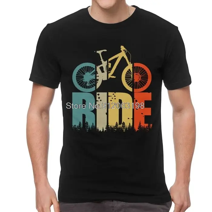Votre balade VTT vtt amant t-shirt hommes à manches courtes coton T-shirts cyclistes et motards cadeau