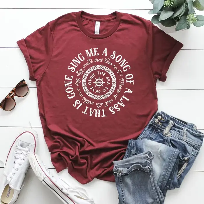 T-Shirt de la série Sing Me a Song Skye Boat Outlander Book