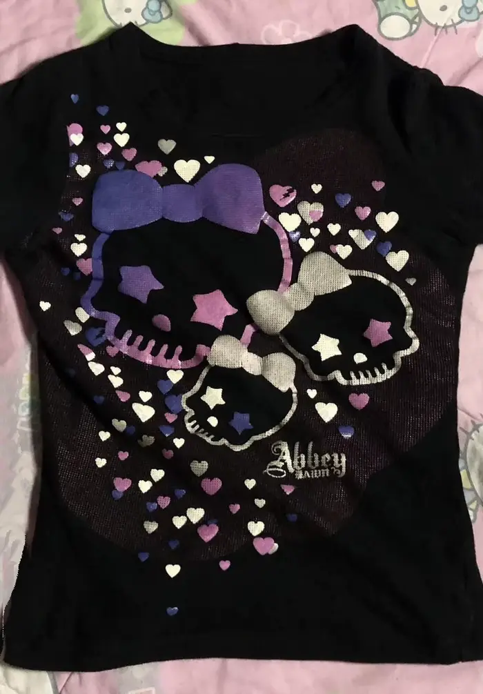 Haut court femmes Kpop femme vêtements graphiques t-shirts Trashy Y2k hauts Star Girl Y2k femmes rec