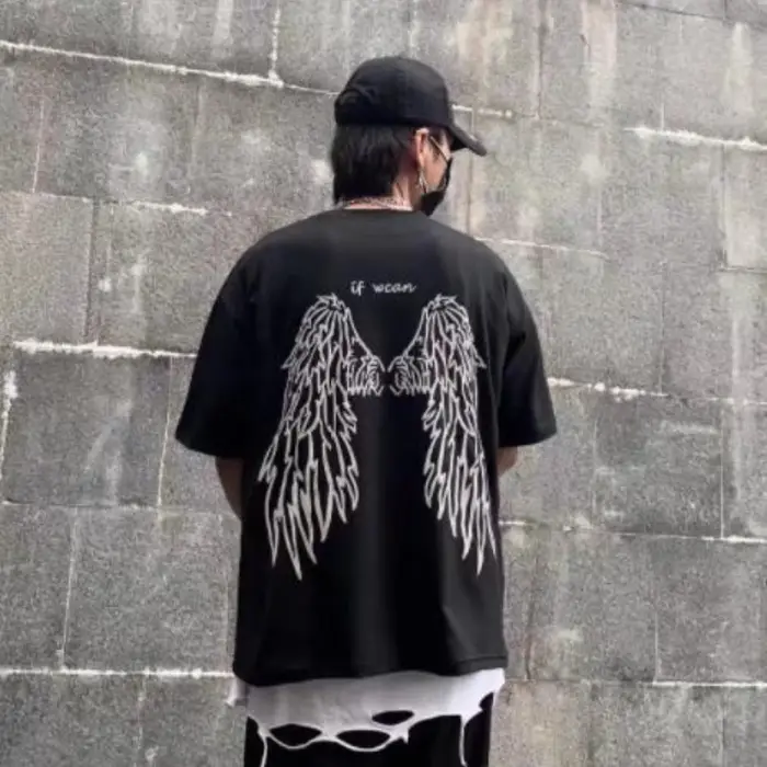 T-shirt à manches courtes et col rond pour hommes