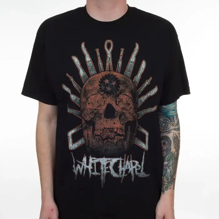 T-shirt en coton avec motif du groupe Whitechapel