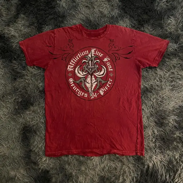 Affliction rouge manches courtes hommes femmes Y2K rétro décontracté haute rue pur coton T-shirts nouvel été Fitness