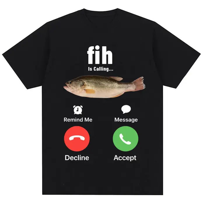 T-shirt humoristique « Fih Is Calling Meme » pour hommes et femmes