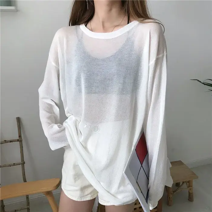 T-shirts transparents pour femmes