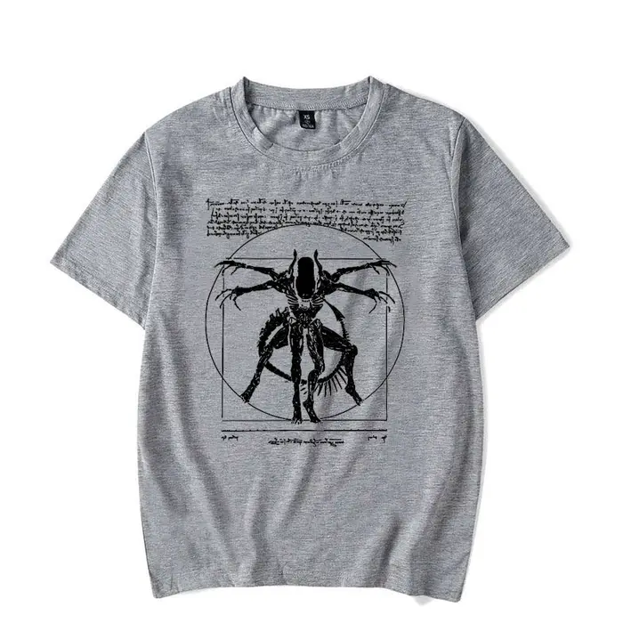 T-Shirt homme Alien-T-Shirt Gamer Da Vinci imprimé haut pour femme T-Shirt de mode