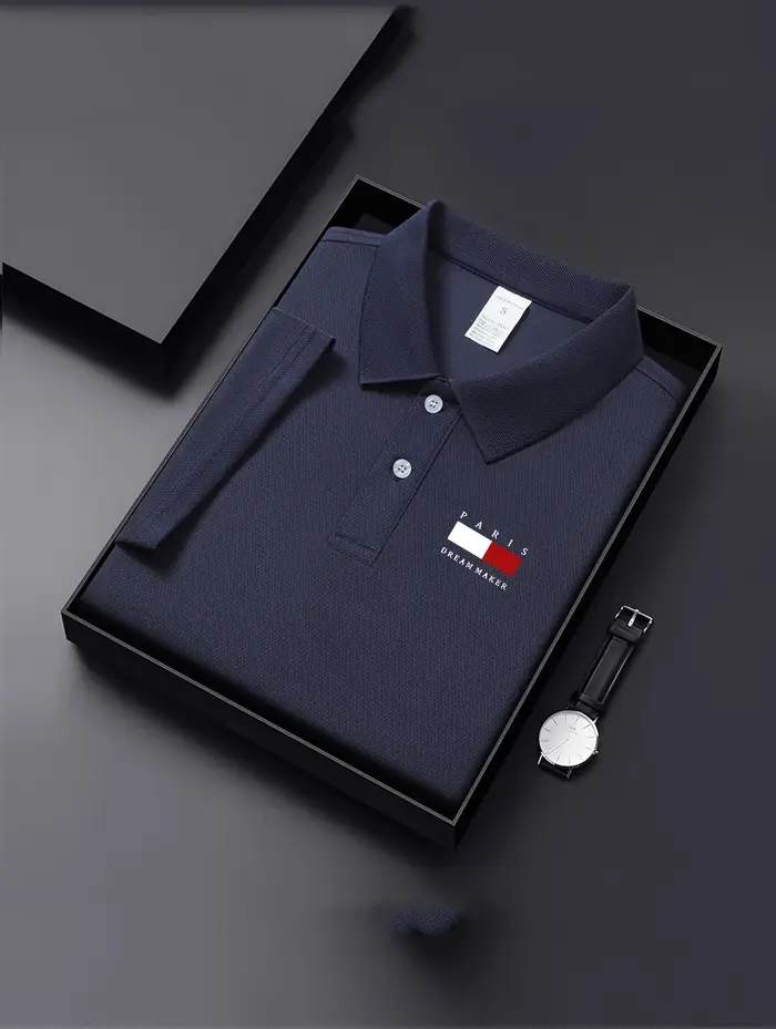 Polo respirant bleu marine pour homme