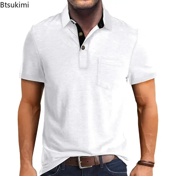 Nouveaux Polos Homme 2026 à Manches Courtes – T-shirts Décontractés Légers pour Hommes