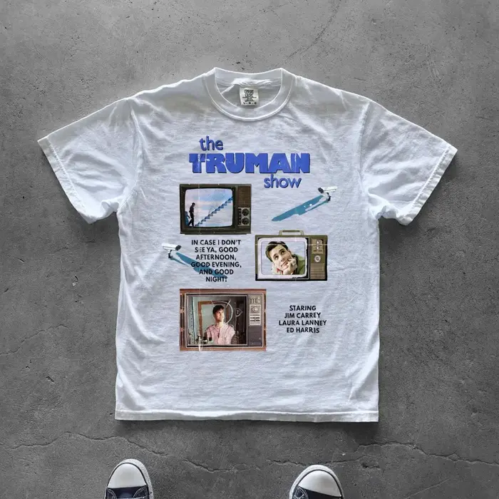 T-shirt rétro du film Truman's World