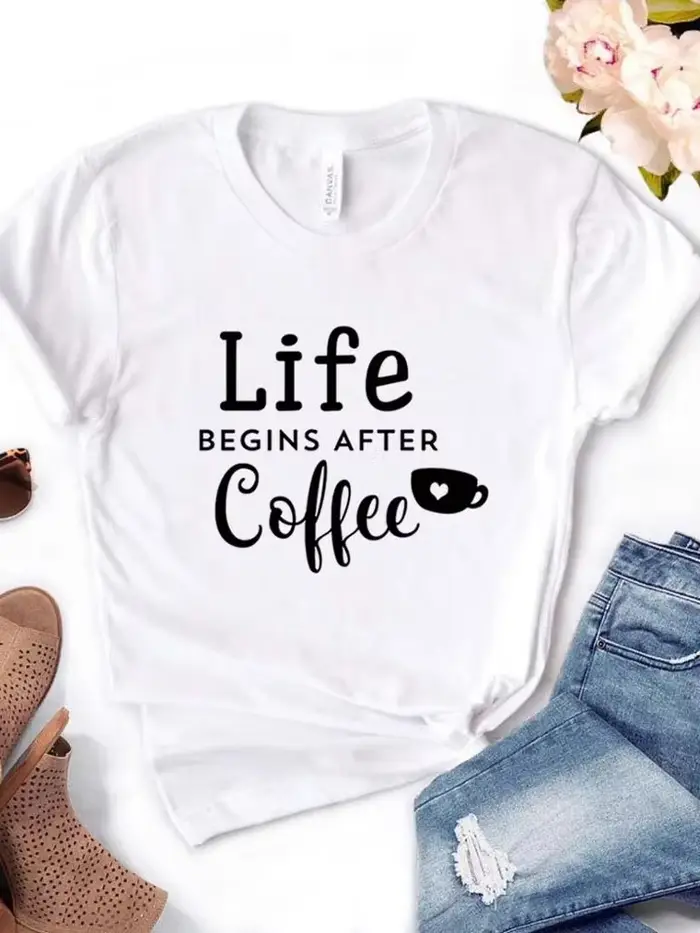 T-shirt manches courtes col rond femme