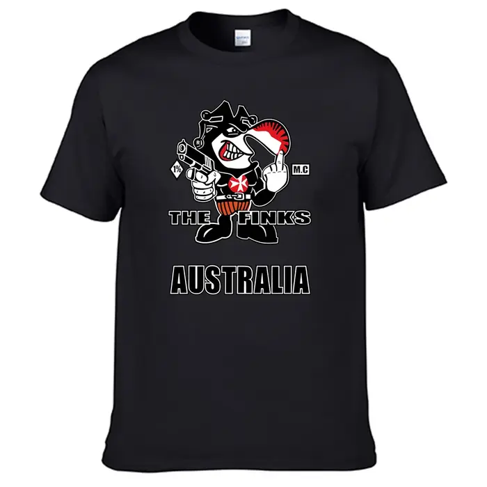 T-shirt Hurcycles Club The Finks Mc pour homme, chemise 100% coton, N01