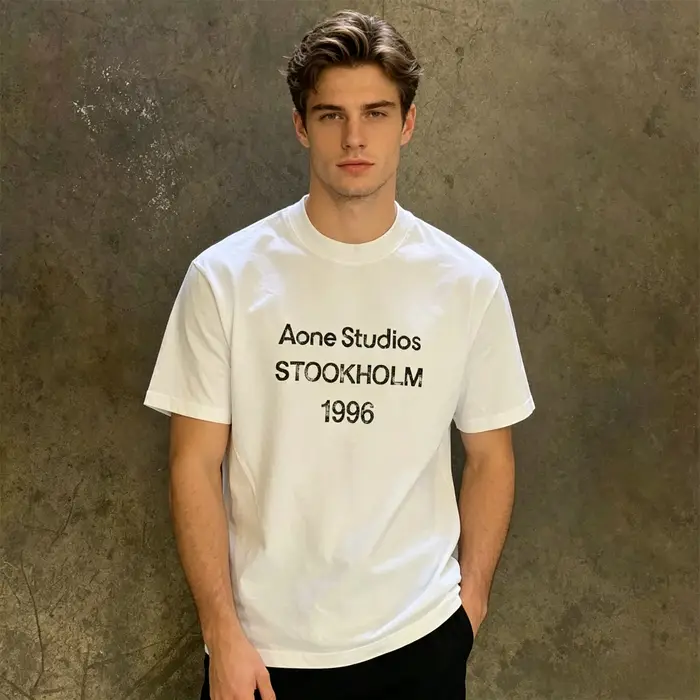 T-shirt unisexe en coton à manches courtes imprimé lettres