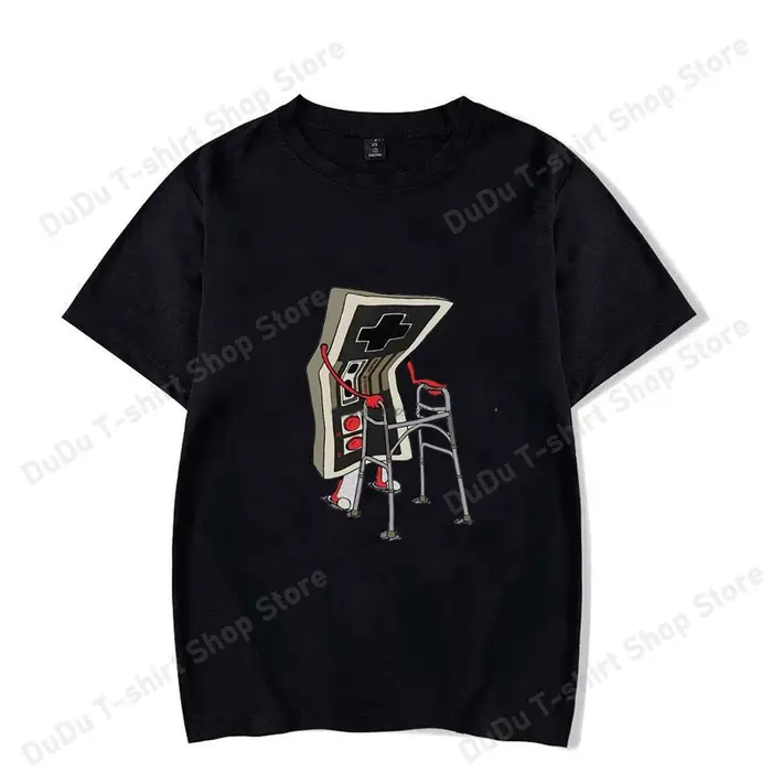 T-shirt de jeu vidéo Old School, style arcade des années 80, graphique rétro, streetwear, 100% coton