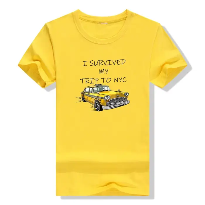 T-Shirt graphique, avec motif, j'ai pu survivre à mon voyage à NYC