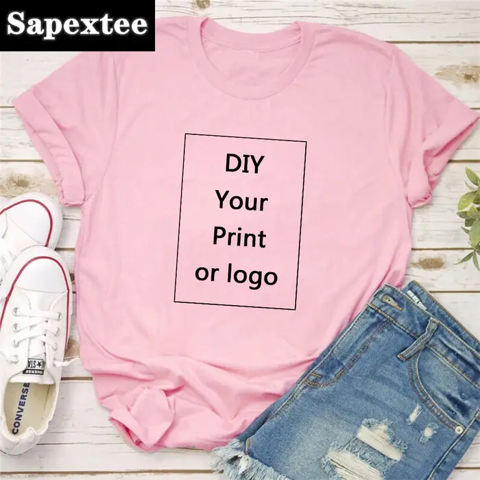Impression personnalisée loisirs T-Shirt été femmes bricolage votre Photo ou Logo