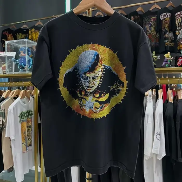 T-shirt noir délavé promotionnel Hellraiser 87'