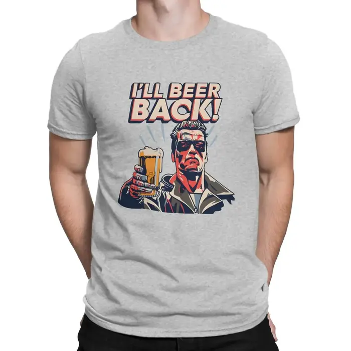 T-Shirt I'll Beer Back en pur coton pour homme