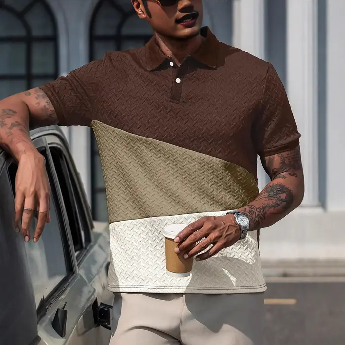 Nouveau polo à manches courtes pour homme