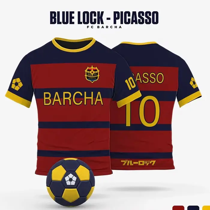 Maillot de football Isagi Yoichi de l'anime japonais Blue Lock