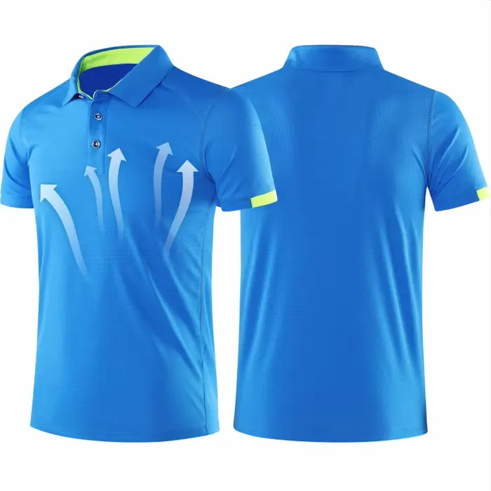 Polo à séchage rapide avec logo personnalisé brodé pour hommes et femmes