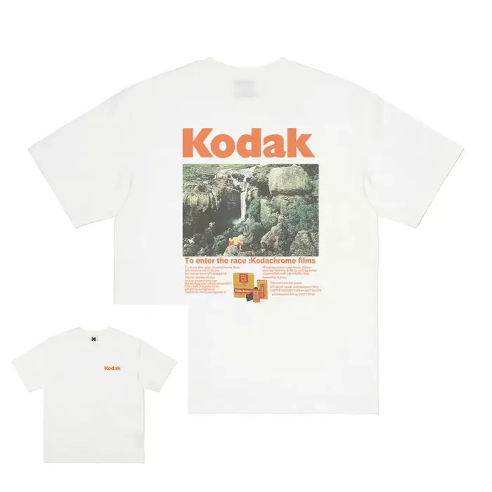 T-shirt d'été pour homme Ko Cheng en coton 100 % avec imprimé film, coupe ample à manches courtes, i