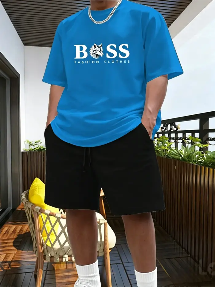 Ensemble sportif deux pièces pour homme : T-shirt à manches courtes et short – Tenue de sport pour la course et le fitness – Promotion estivale – Nouveauté très demandée