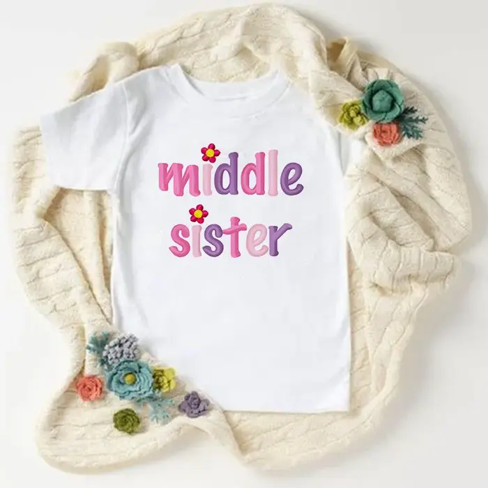 Grande sœur petite sœur jumeaux sœur T-shirt enfants manches courtes hauts correspondant tenue