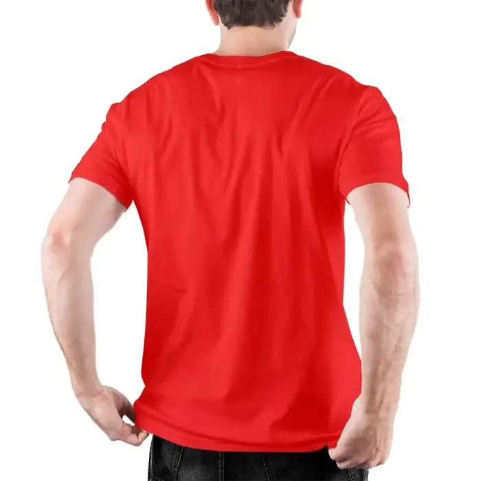 T-Shirts de sauveteur drôles hommes col rond coton t-shirt rouge