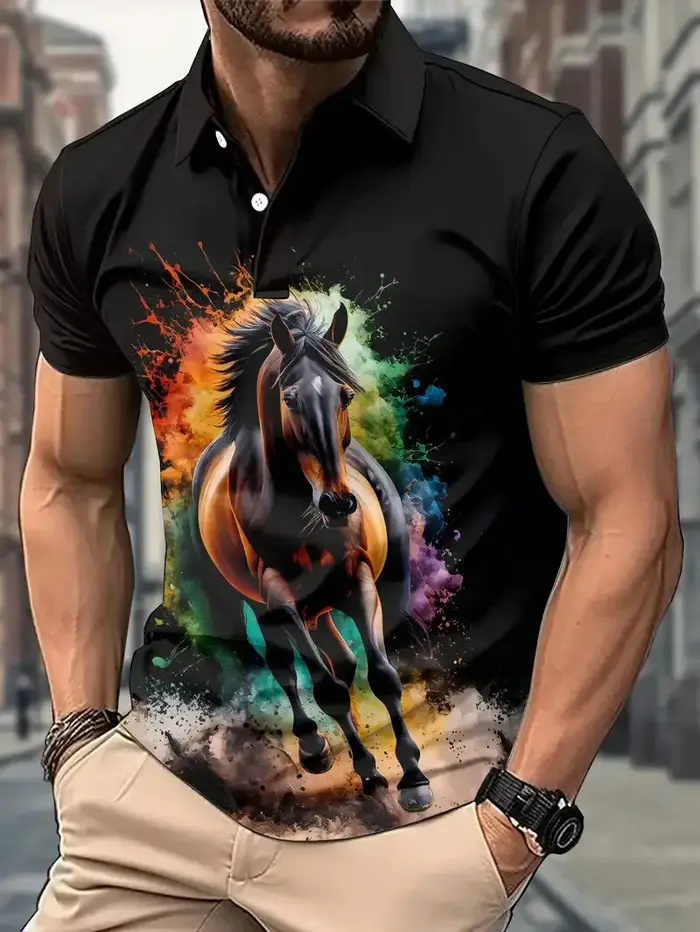 Polo à manches courtes pour hommes