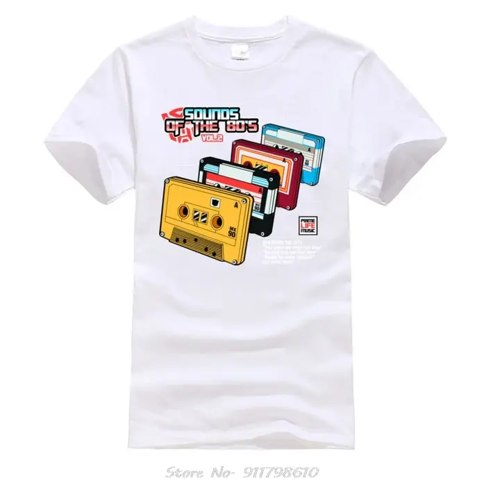 T-Shirt Punk Vintage à Col Rond