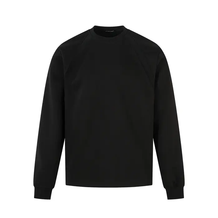 T-shirt à manches longues épissé pour hommes, couleur unie, Simple, décontracté, ample, col rond, ma