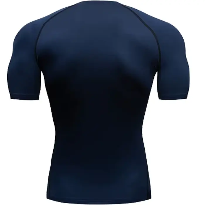 T-shirt de compression homme 2026 à manches courtes – Maillot de sport fitness