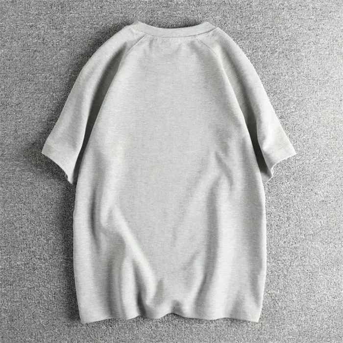 T-shirt à manches courtes en tissu gaufré pour hommes